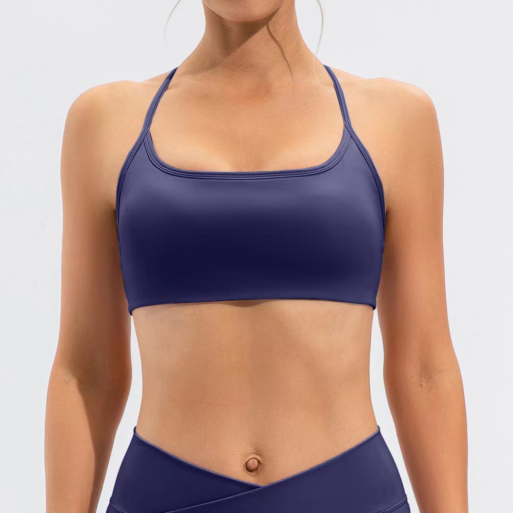 yoga bra women's sports underwear shockproof gather beautiful back fitness bra top