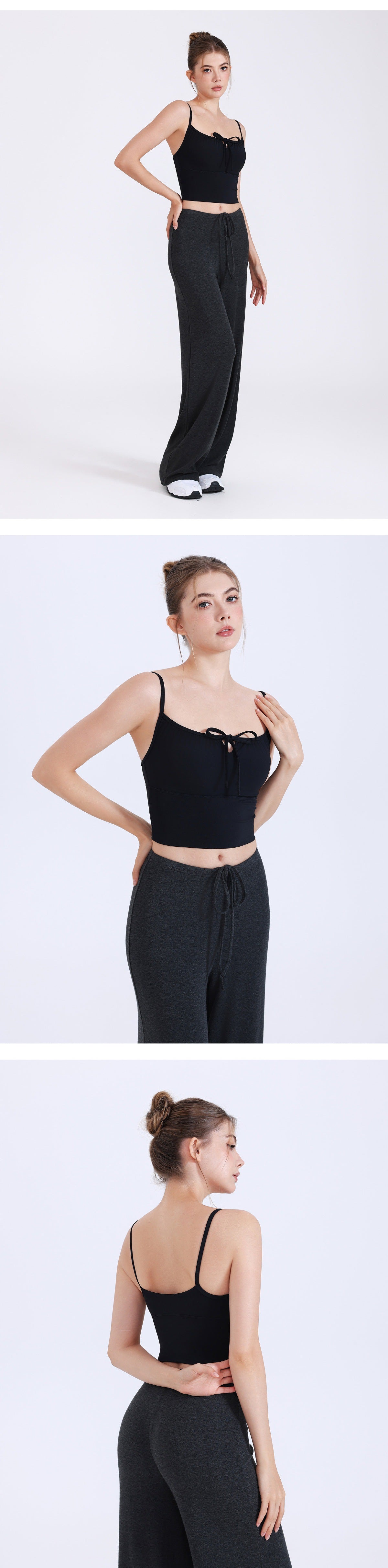 11/2025 Women's drawstring pleated back quick-drying sports bra, shockproof, suitable for running, fitness, yoga, and outerwear.