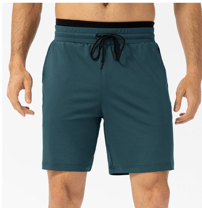 Men's summer sports shorts quick-drying elastic running training shorts loose casual fitness five-point pants 21417