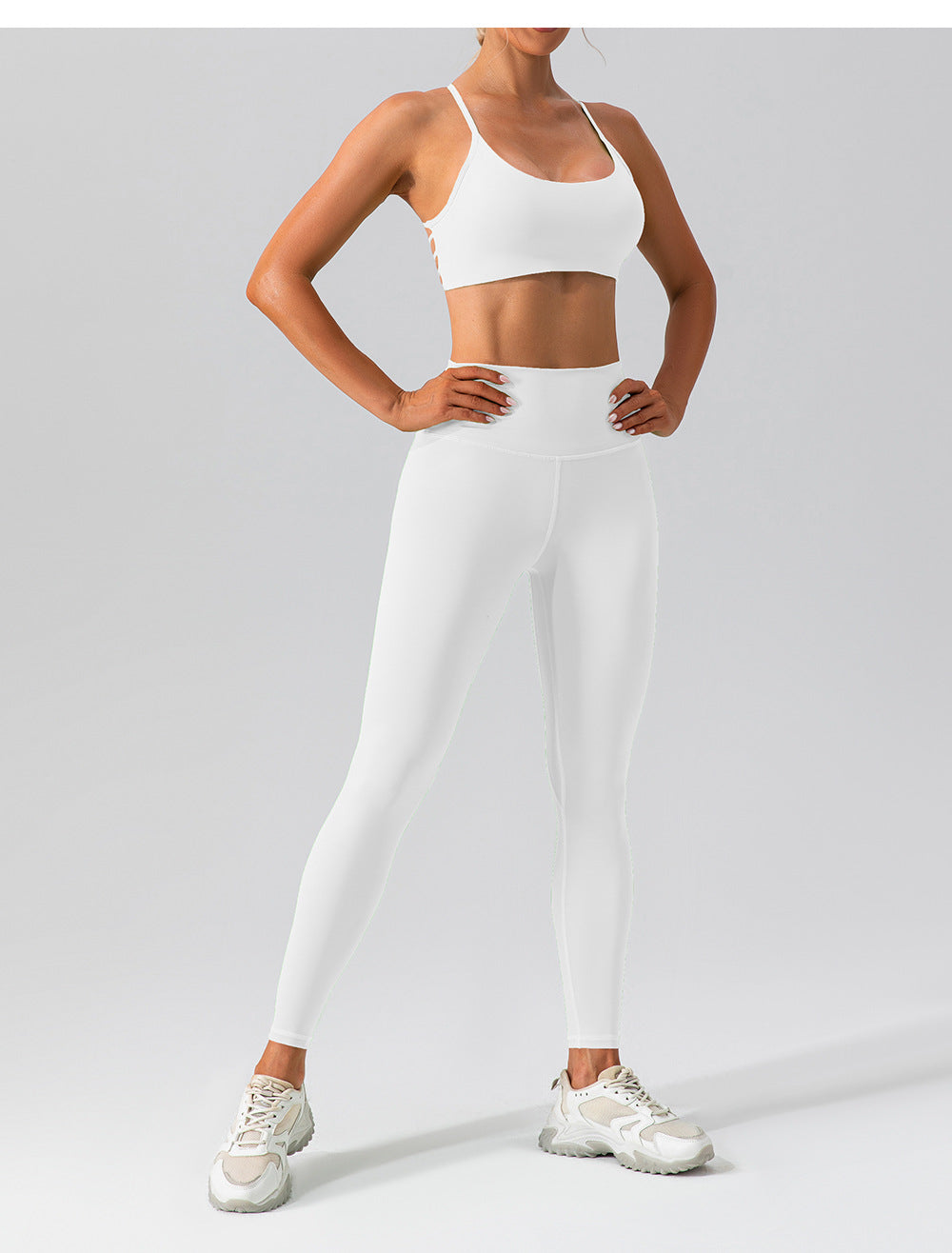 2023.09 High waist hip lifting seamless yoga leggings women's running tight sports leggings quick-drying nude fitness pants outer wear