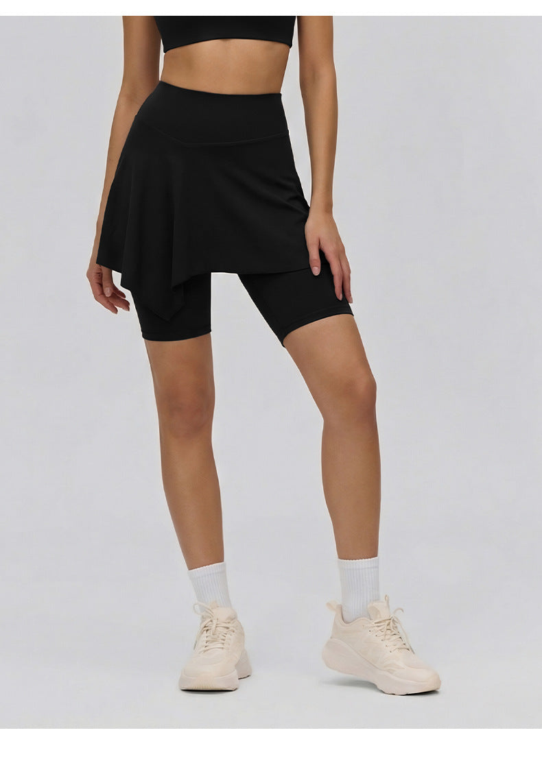 03/2026 Women's high-waisted yoga shorts with tummy control, pockets, peach-shaped butt-lifting, tight-fitting sports shorts