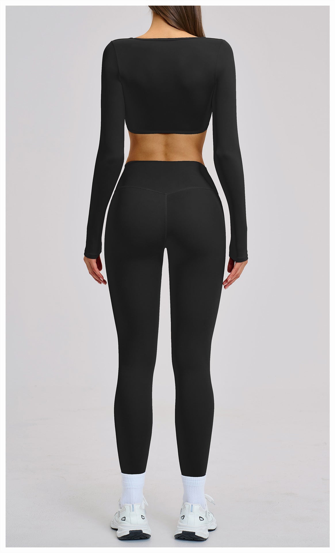03/2026 Brushed Micro-flare Yoga Set, European and American Style Sports Running Fitness Set, Halter Neck Yoga Suit 4201
