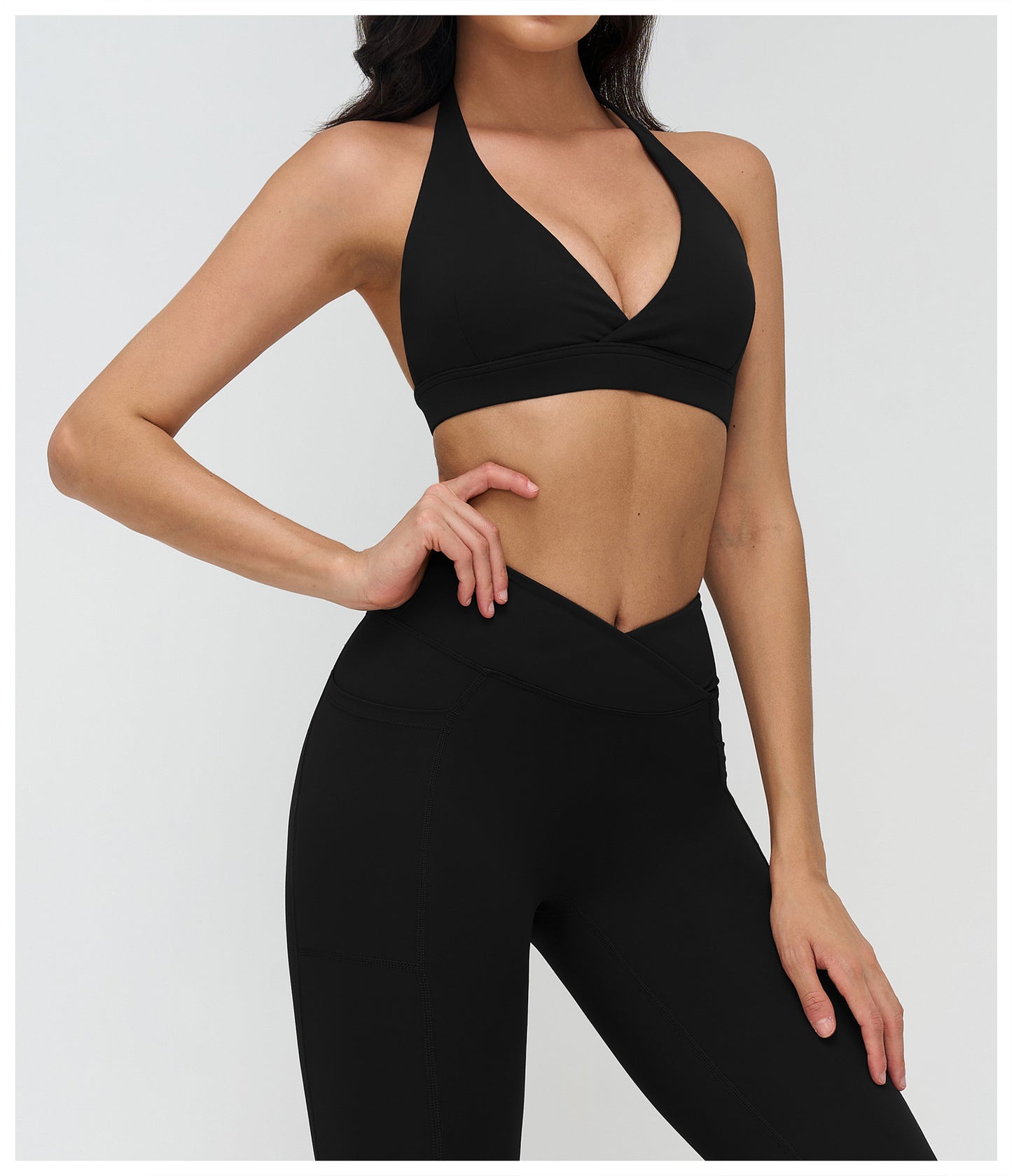 12/2025 Yoga bra with cross-V-neck, fashionable and beautiful back, sports bra, fitness and running sports underwear, 4518