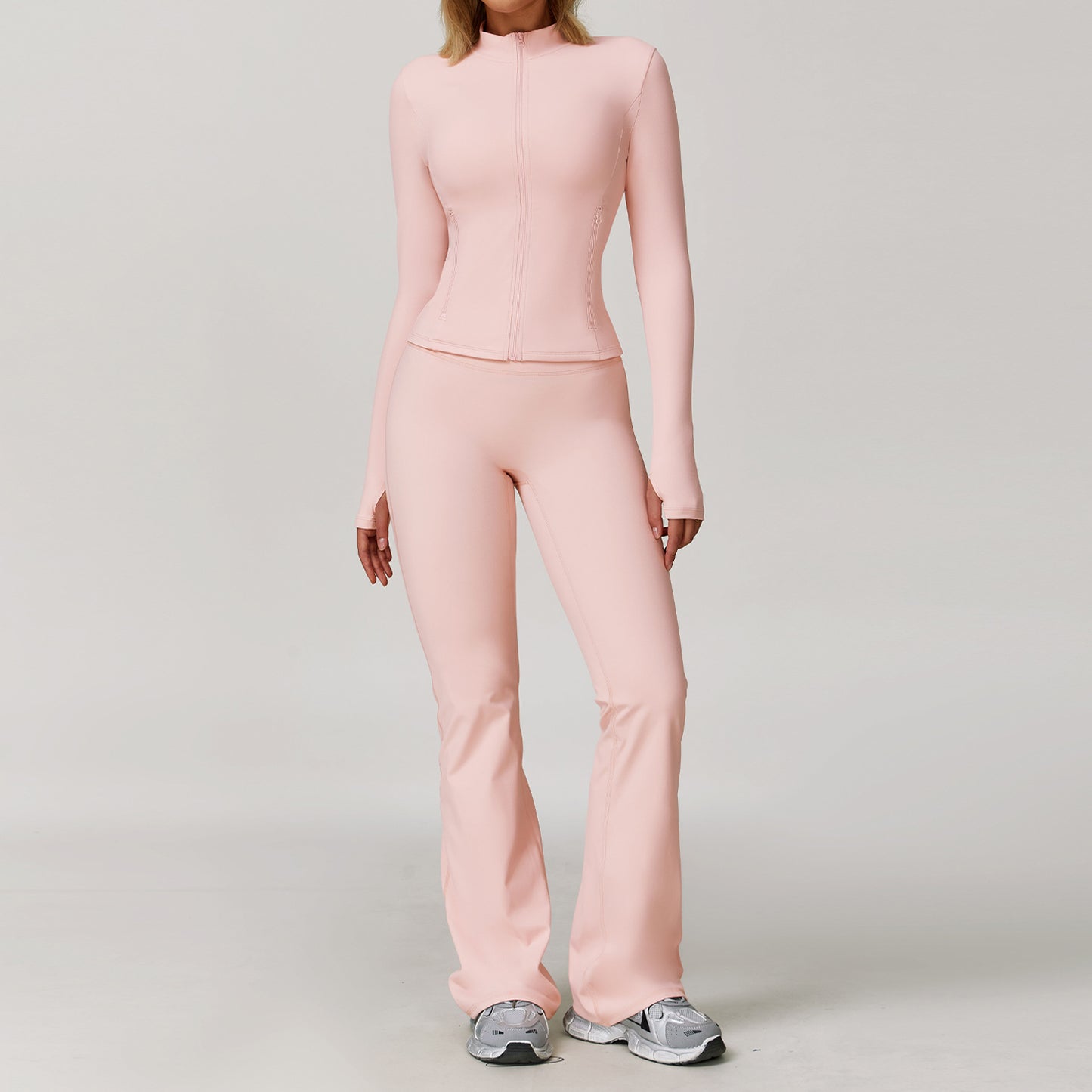 05/2025 LINK-1 Sanded yoga suit tight quick-drying fitness yoga suit outdoor running sports three-piece suit 5061