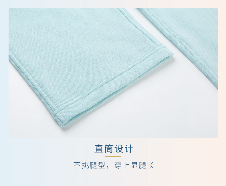 2023.09 SCA add velvet inside warm loose tracksuit pants women comfortable skin fashion everything yoga casual sweatpants women