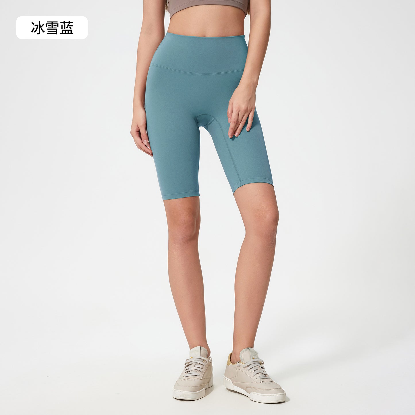 02/2025 Summer new nude high-waisted hip lift pocket yoga pants running fitness sports skinny quarter pants women DK184