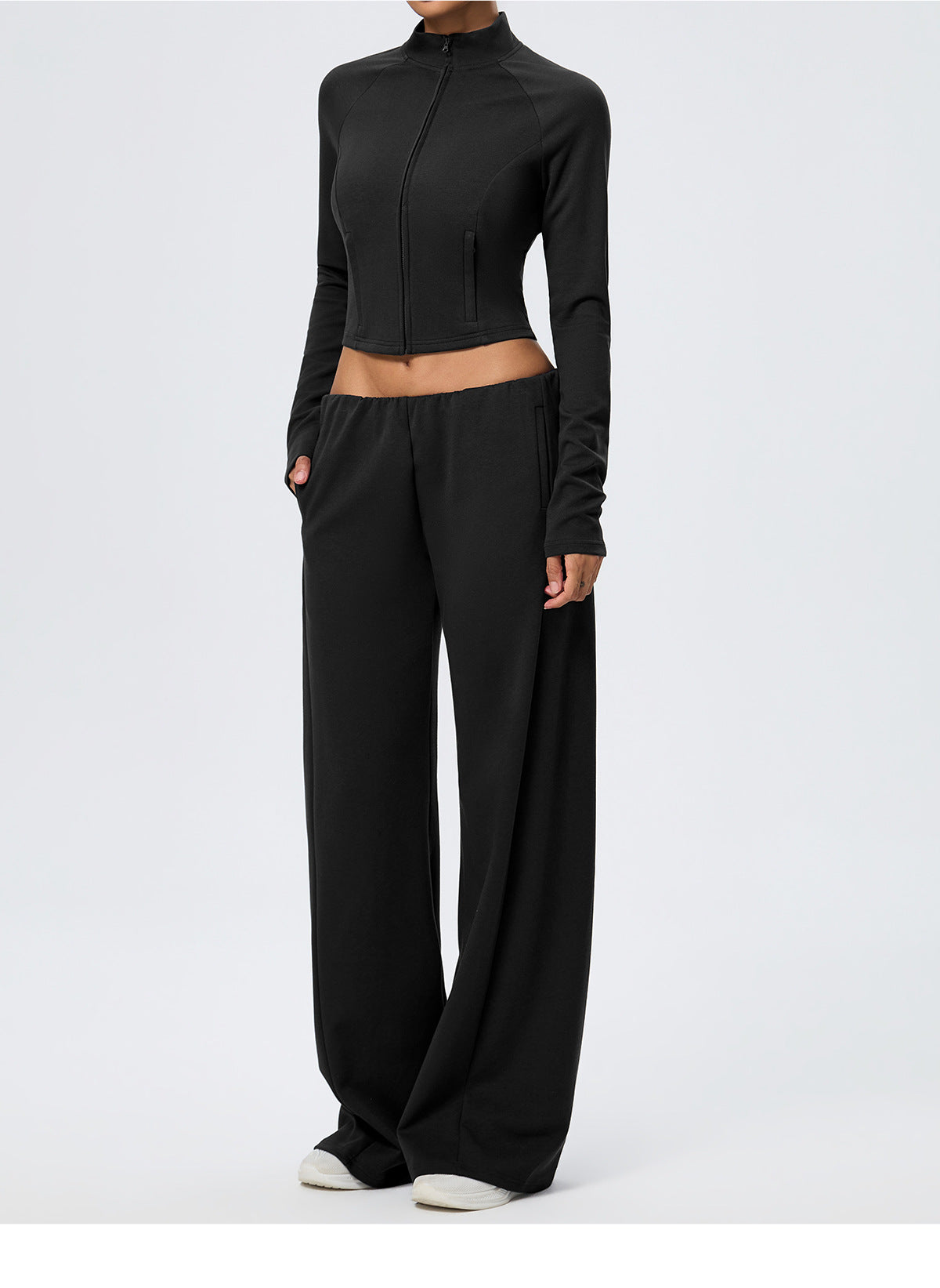 Wholesale Winter Wide-Leg Sweatpants | Relaxed-Fit Heat-Retention Activewear Trousers | fouregg