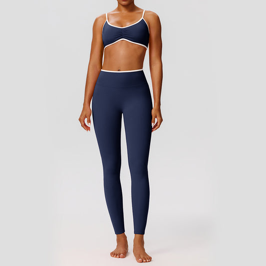 Custom Private Label 52745+52347 Color Block Yoga Set | Wholesale | fouregg
