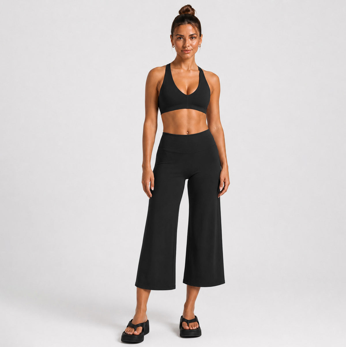 Wholesale Criss-Cross Yoga Bra Set | bulk 2 pcs gym stes| fouregg