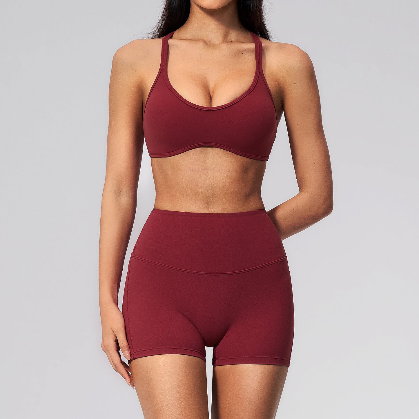 OEM Women's Moisture-Wicking Compression Activewear Matching Set (Style 5560) | Custom Logo | fouregg