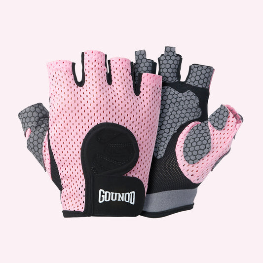 Half-finger fitness sports gloves thin sports sweat-absorbent non-slip hand protection training horizontal bar riding gloves outdoor gloves