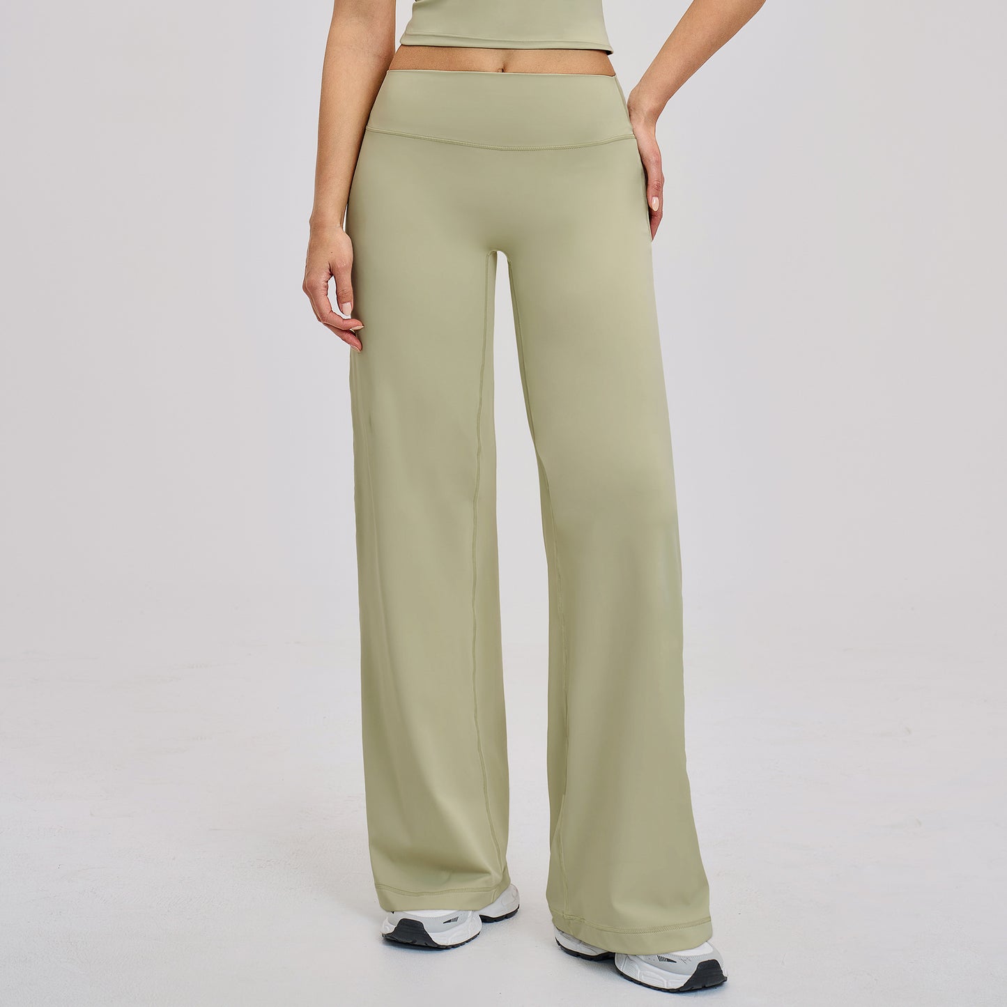 12/2025 Brushed slimming wide-leg casual trousers for women, suitable for outdoor running and sports, women's wide-leg pants, 5529