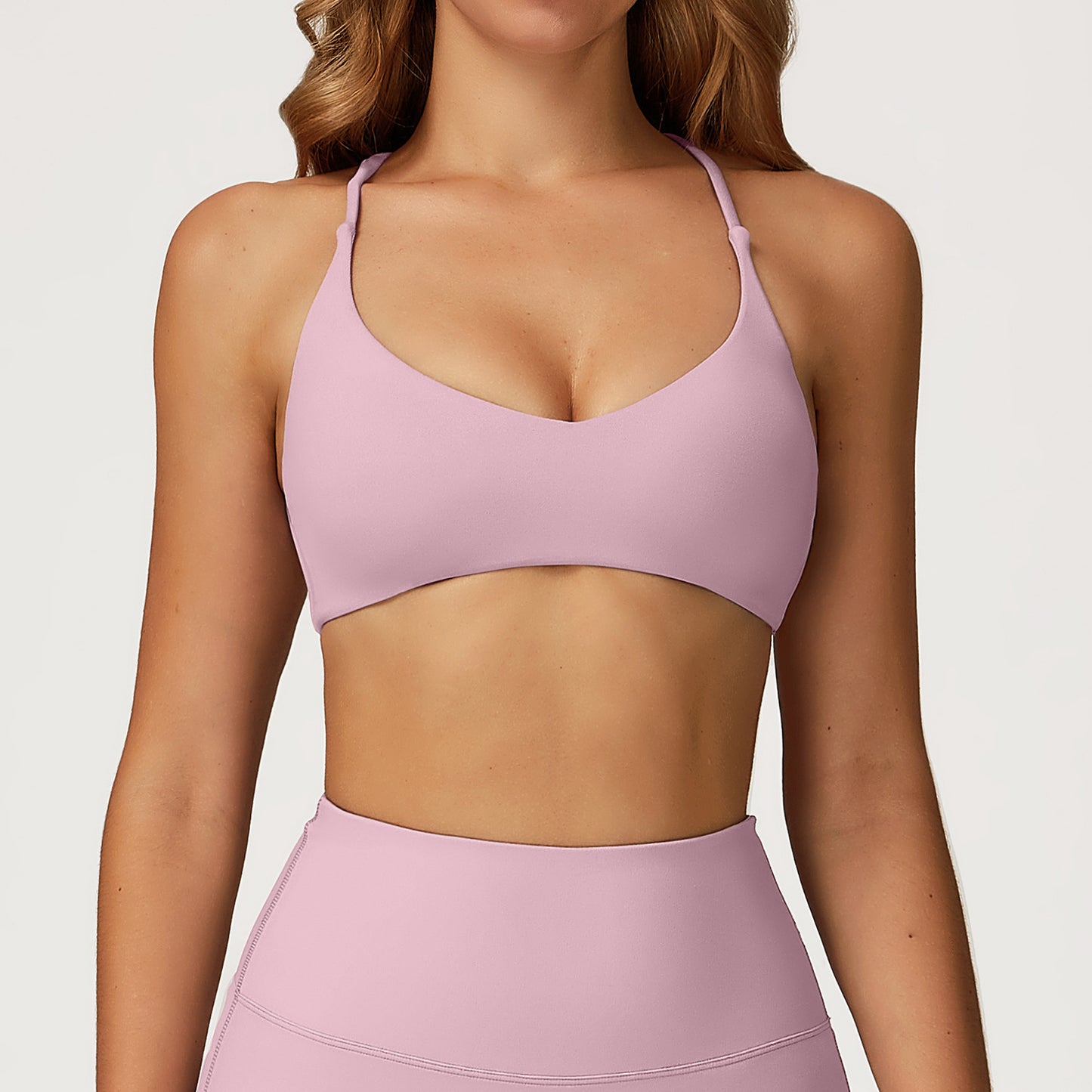 06/2025 Cloud sense yoga bra quick-drying cross beautiful back high-intensity fitness wear leisure running sports underwear 3091