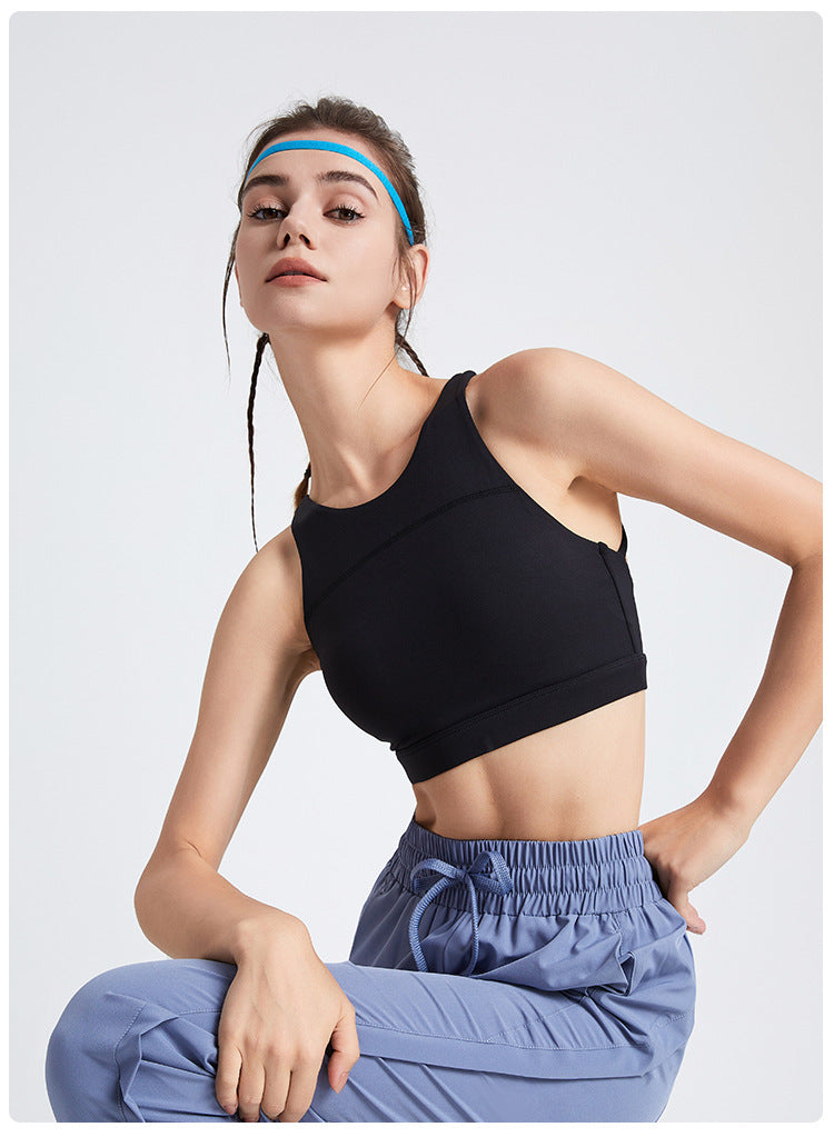 outdoor sports bra women's high-strength shockproof fitness vest yoga clothing
