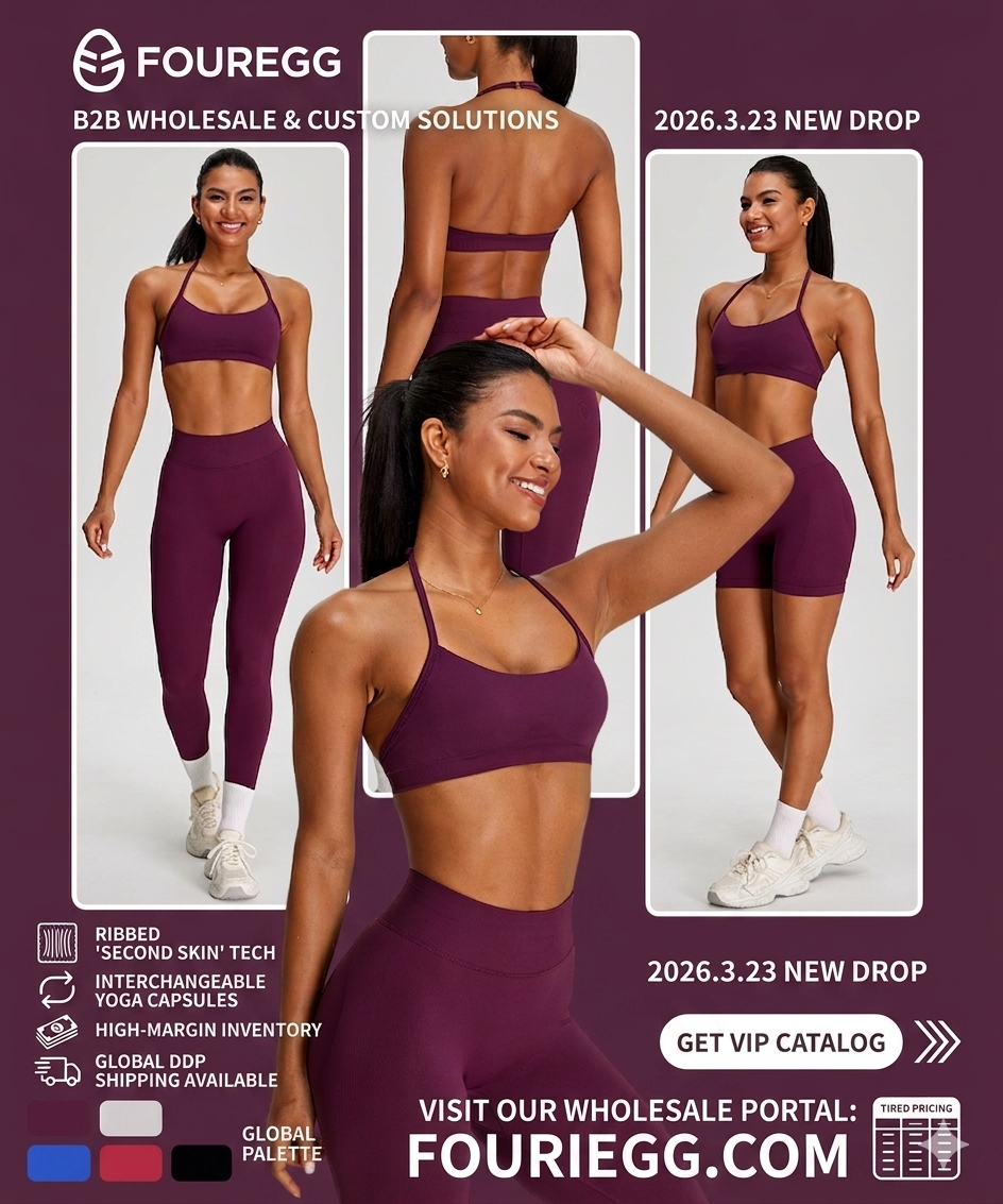 Wholesale Seamless Halter Sports Bras: Why Adjustable Push-Up Yoga Bras Are Trending in the US & EU in 2026