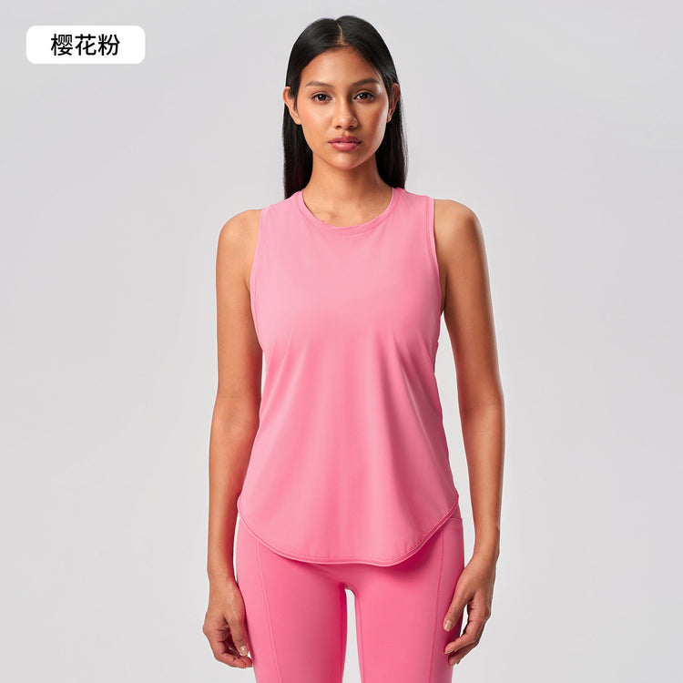 Custom racerback yoga tank top for private label fitness brands - FOUREGG