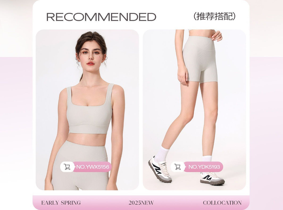 12/2025 Wide-strap athletic underwear with back support, push-up design, and side boob reduction.