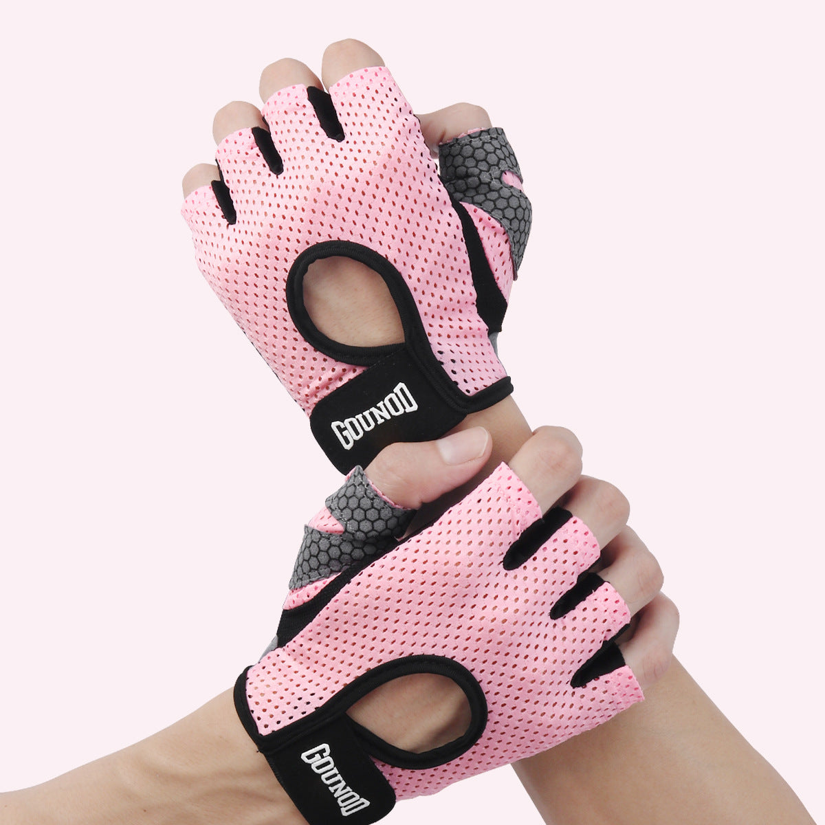 Half-finger fitness sports gloves thin sports sweat-absorbent non-slip hand protection training horizontal bar riding gloves outdoor gloves