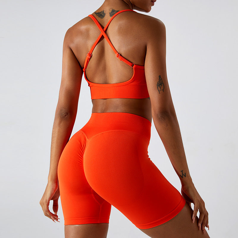 2023.09 Seamless sports BRA women's back tight yoga bra Outdoor running blazer fitness wear