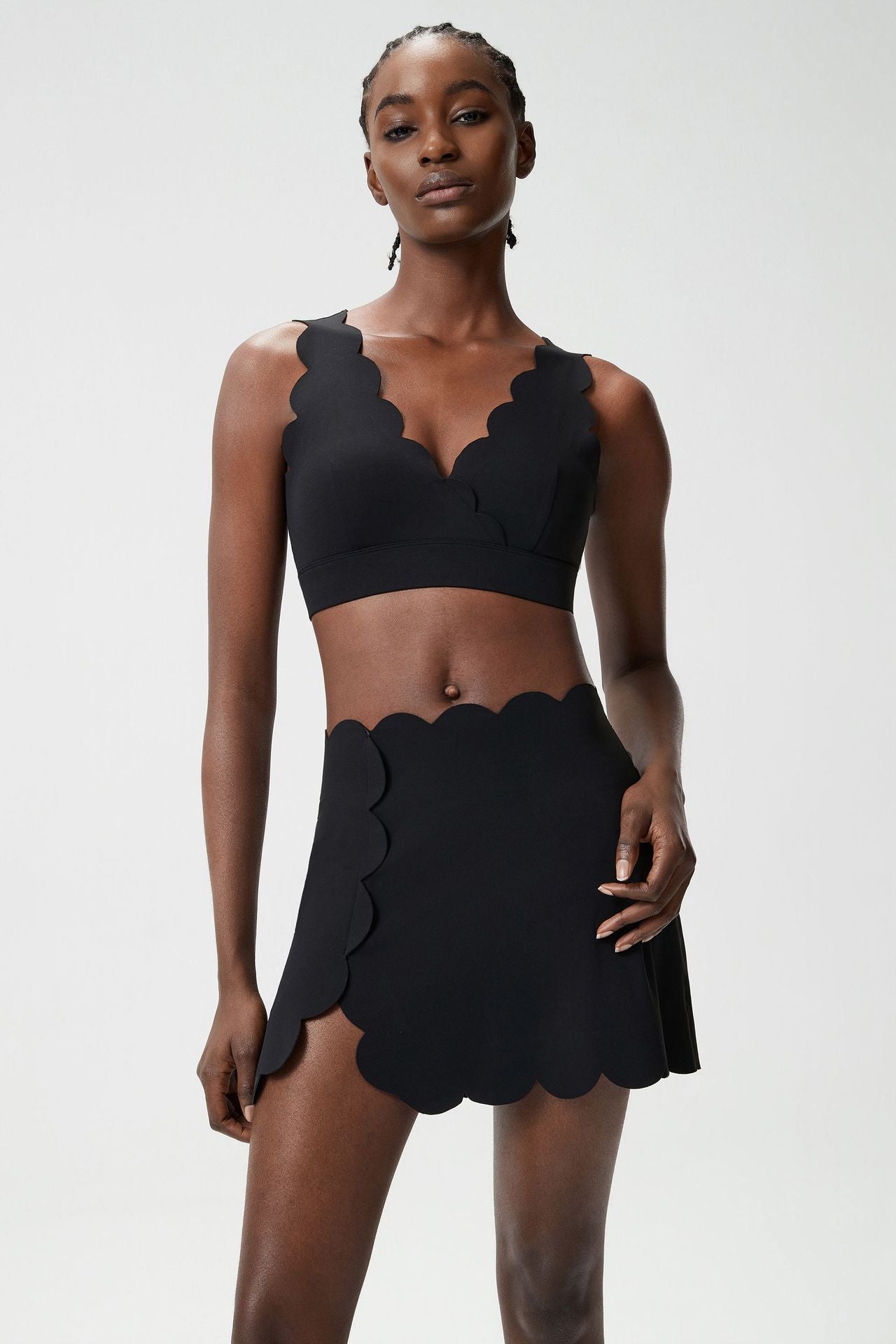 fouregg Summer Tennis Set Plus Size Breathable Badminton Gym Workout Set