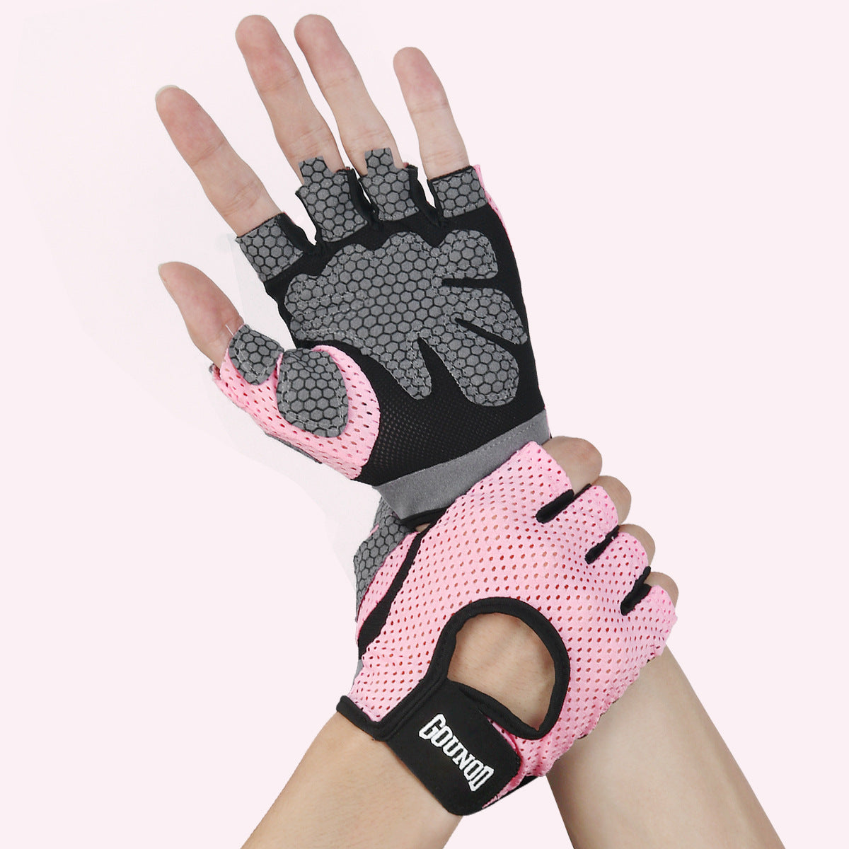 Half-finger fitness sports gloves thin sports sweat-absorbent non-slip hand protection training horizontal bar riding gloves outdoor gloves