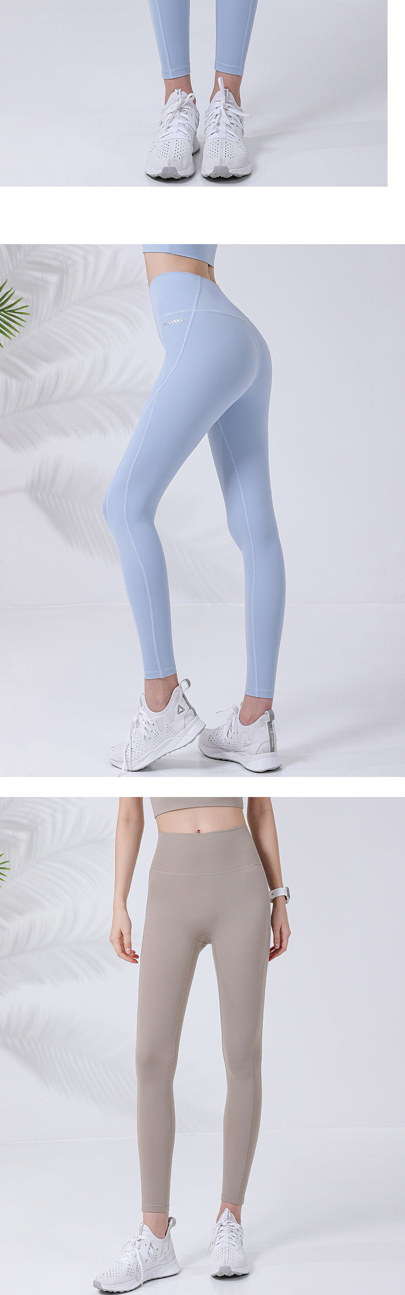 summer new skin-friendly sports trousers women's high waist hip-lifting tight-fitting fitness running yoga pants