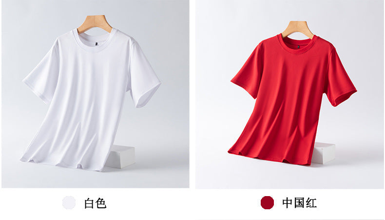 Short-sleeved t-shirt women's linen cotton 2023 spring and summer new round neck solid color top short-sleeved women's half-sleeved bottoming shirt