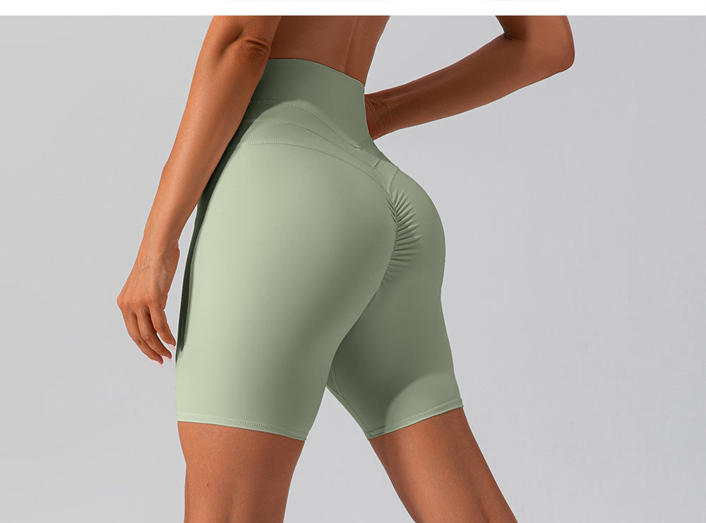 23.07 elastic yoga pants hip-lifting abdomen tight-fitting fitness pants outerwear running training sports pants women