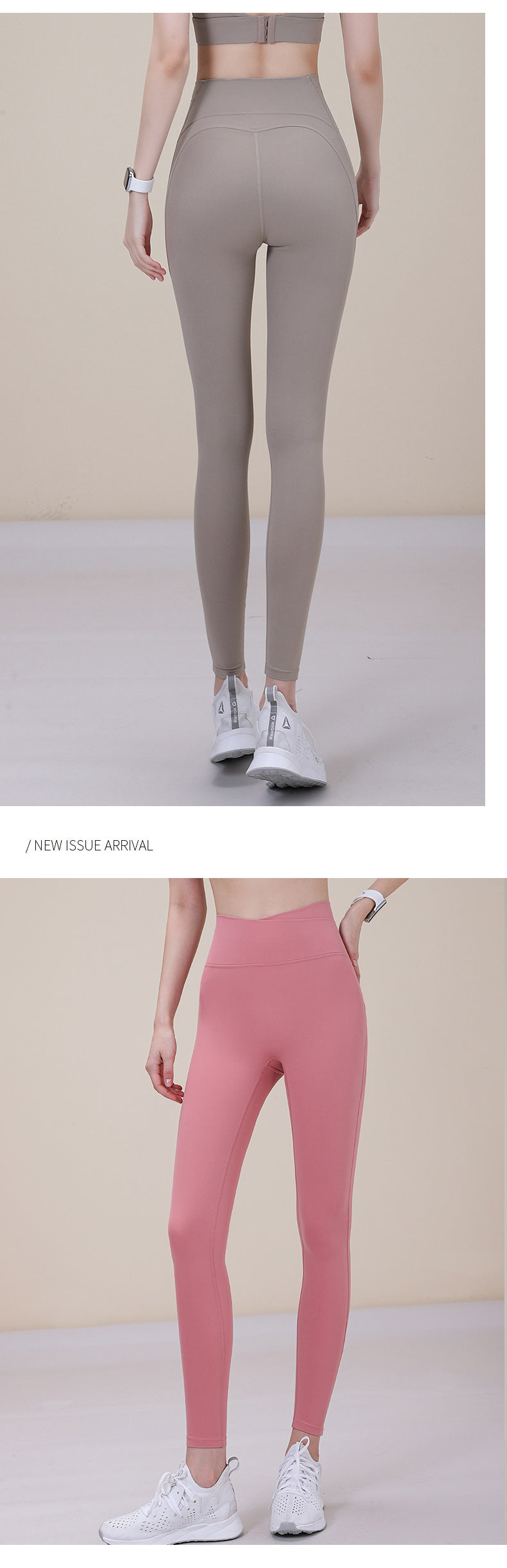 2023.08 New Dopamine Cross Waist Yoga Pants M-shaped Curved High Waist Buttocks Without Embarrassing Line Fitness Pants Women