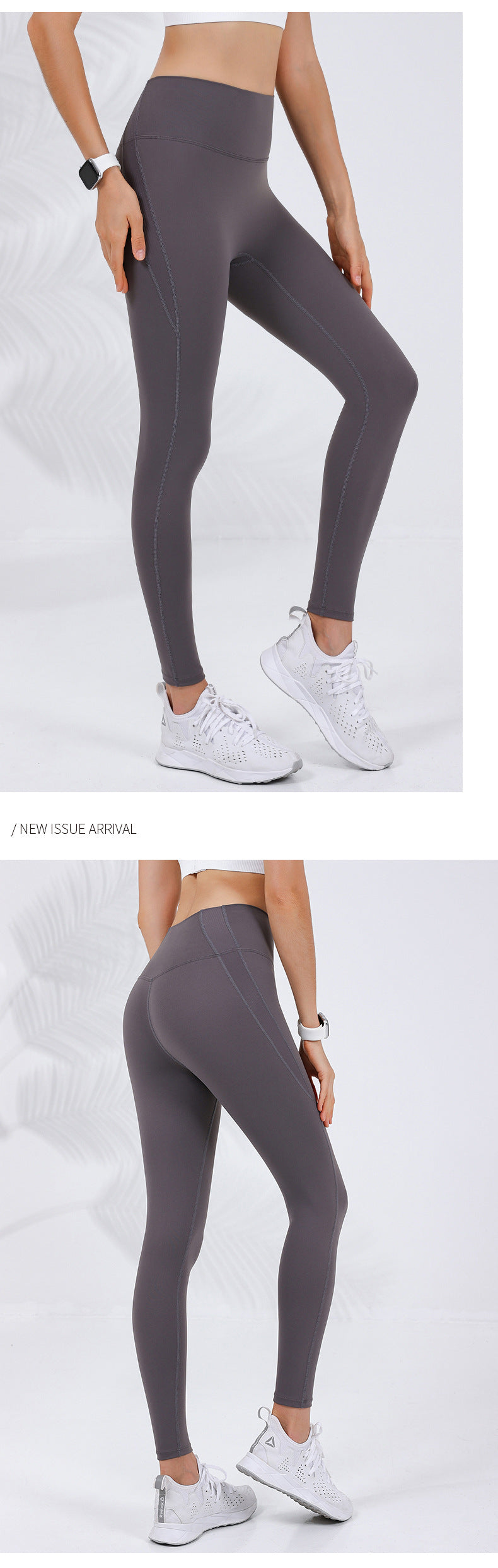 2023.09 ribbed New autumn and winter slim-waist threaded pressurized sports trousers for women, high-waisted, tight-fitting, tummy-tightening, butt-lifting, zero-embarrassment zone yoga pants