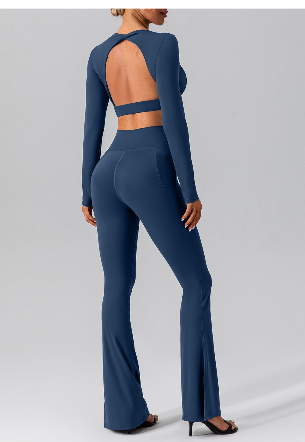 23.08 autumn sense long-sleeved yoga suit outerwear quick-drying tight-fitting sports running fitness yoga suit for women