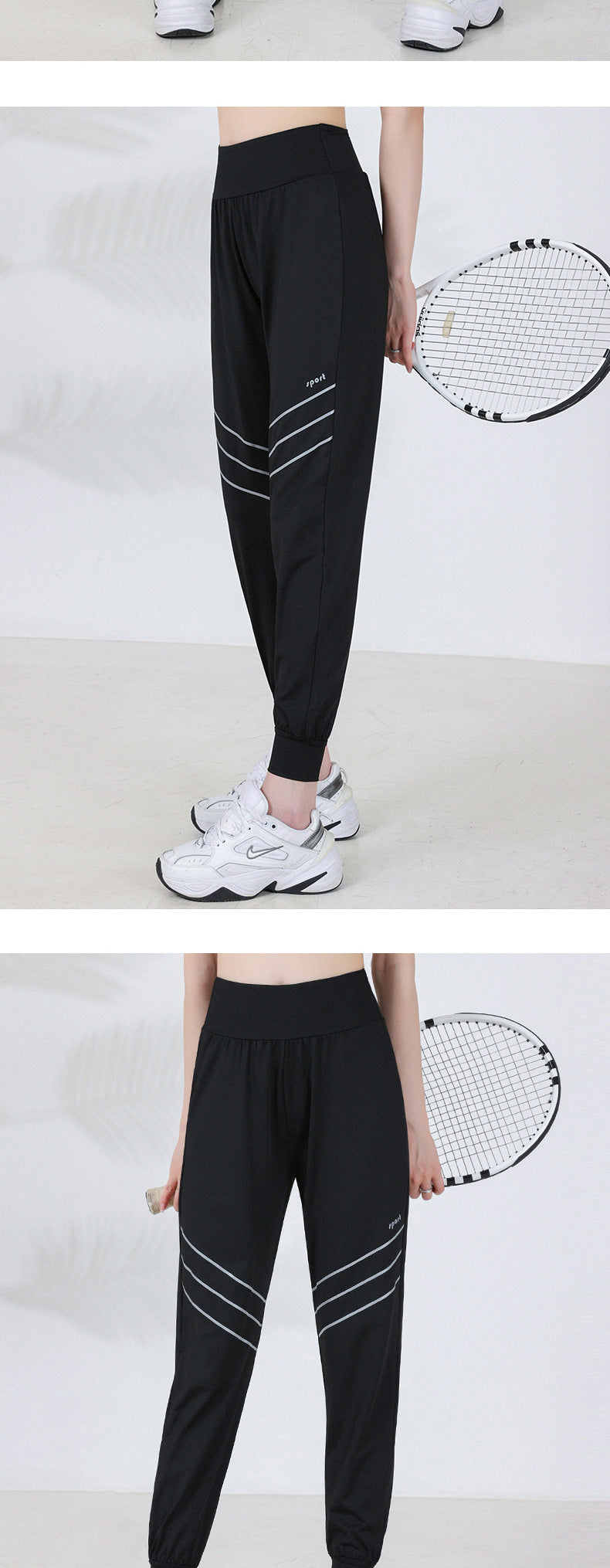 sports pants women's loose trousers quick-drying running fitness yoga pants thin section luminous harem pants