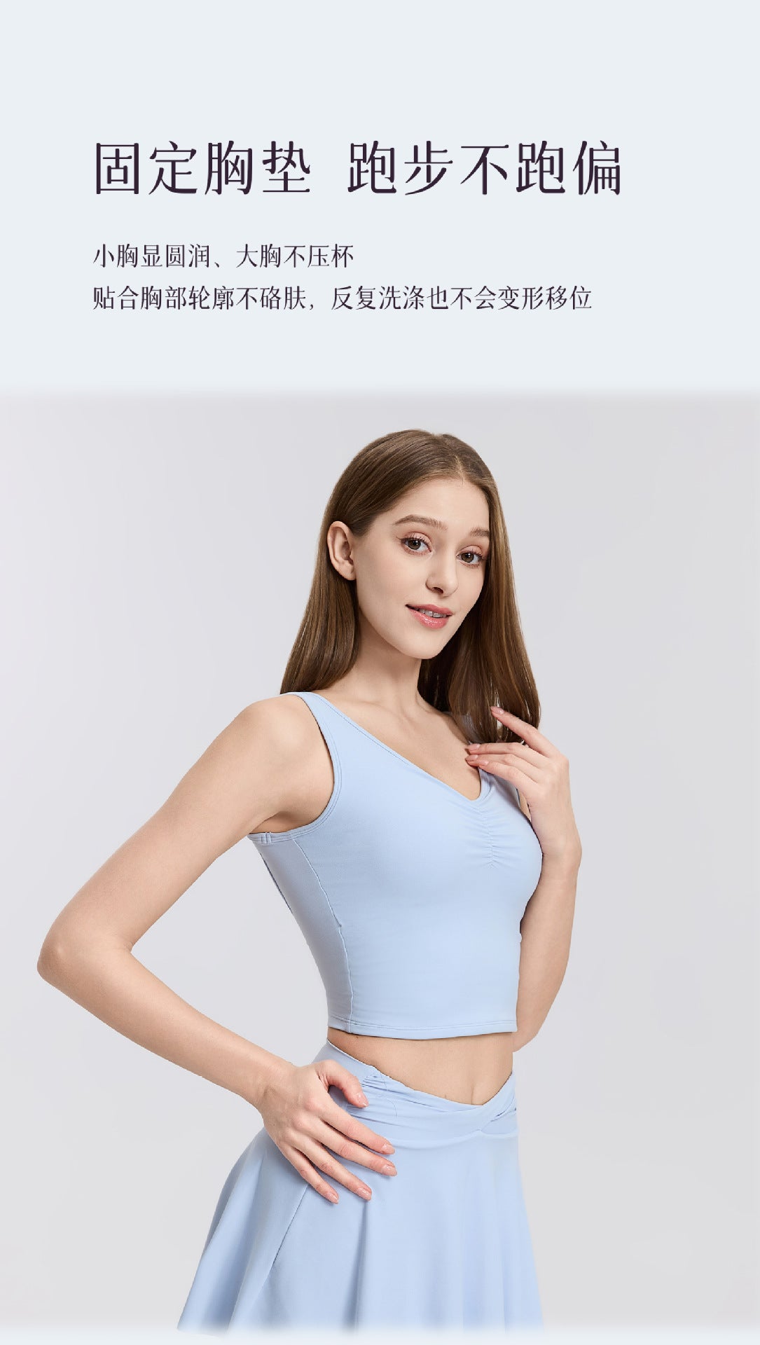 03/2026 fouregg Cloud-Feel One-Shoulder Yoga Top Built-in Bra Running Tops DX5874