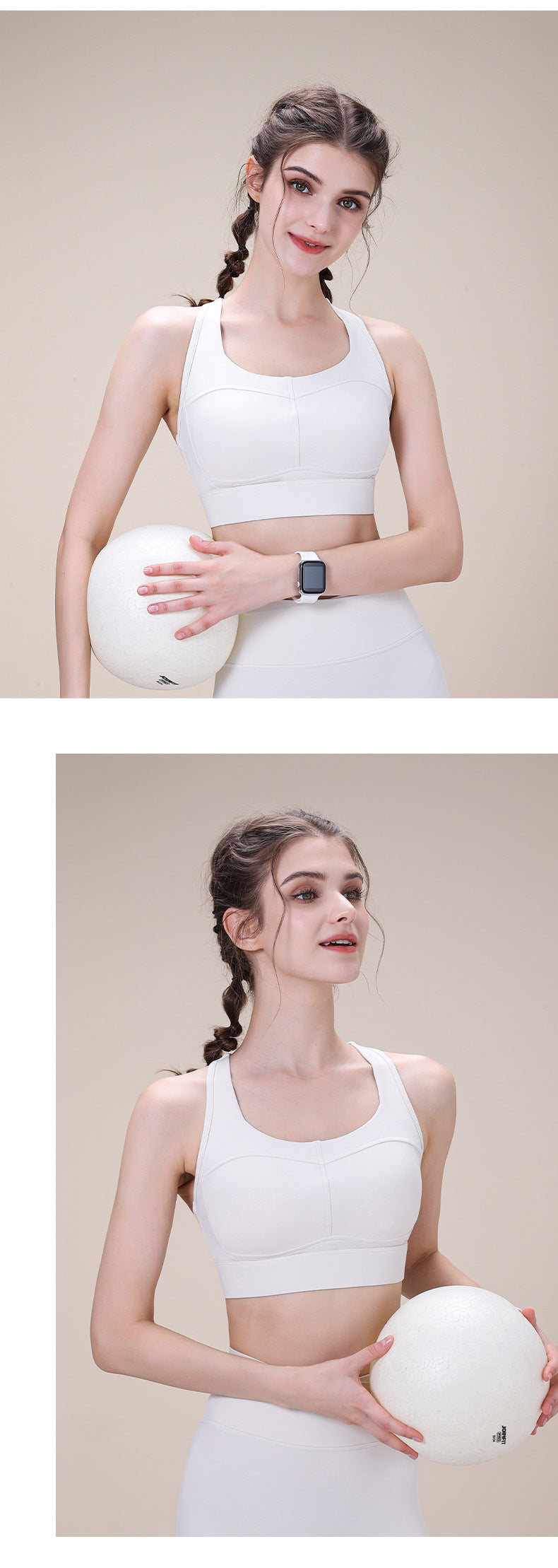 2023.08 New sports bra shockproof high-strength running fitness yoga underwear sports detachable sports beauty back bra