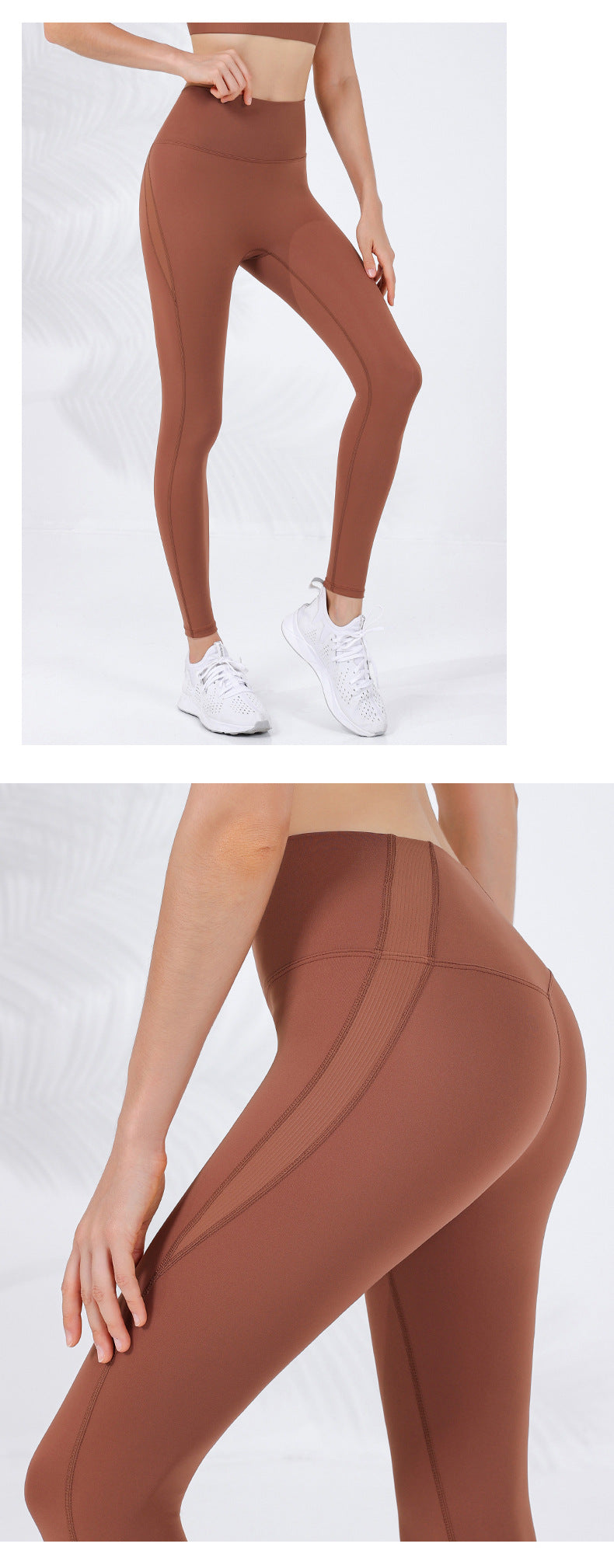 2023.09 ribbed New autumn and winter slim-waist threaded pressurized sports trousers for women, high-waisted, tight-fitting, tummy-tightening, butt-lifting, zero-embarrassment zone yoga pants