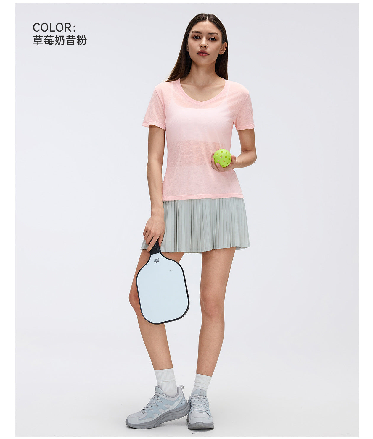 02/2026 Thin, quick-drying yoga cover-up, women's slub yarn loose-fitting breathable fitness sports short-sleeved T-shirt, summer style, D26098