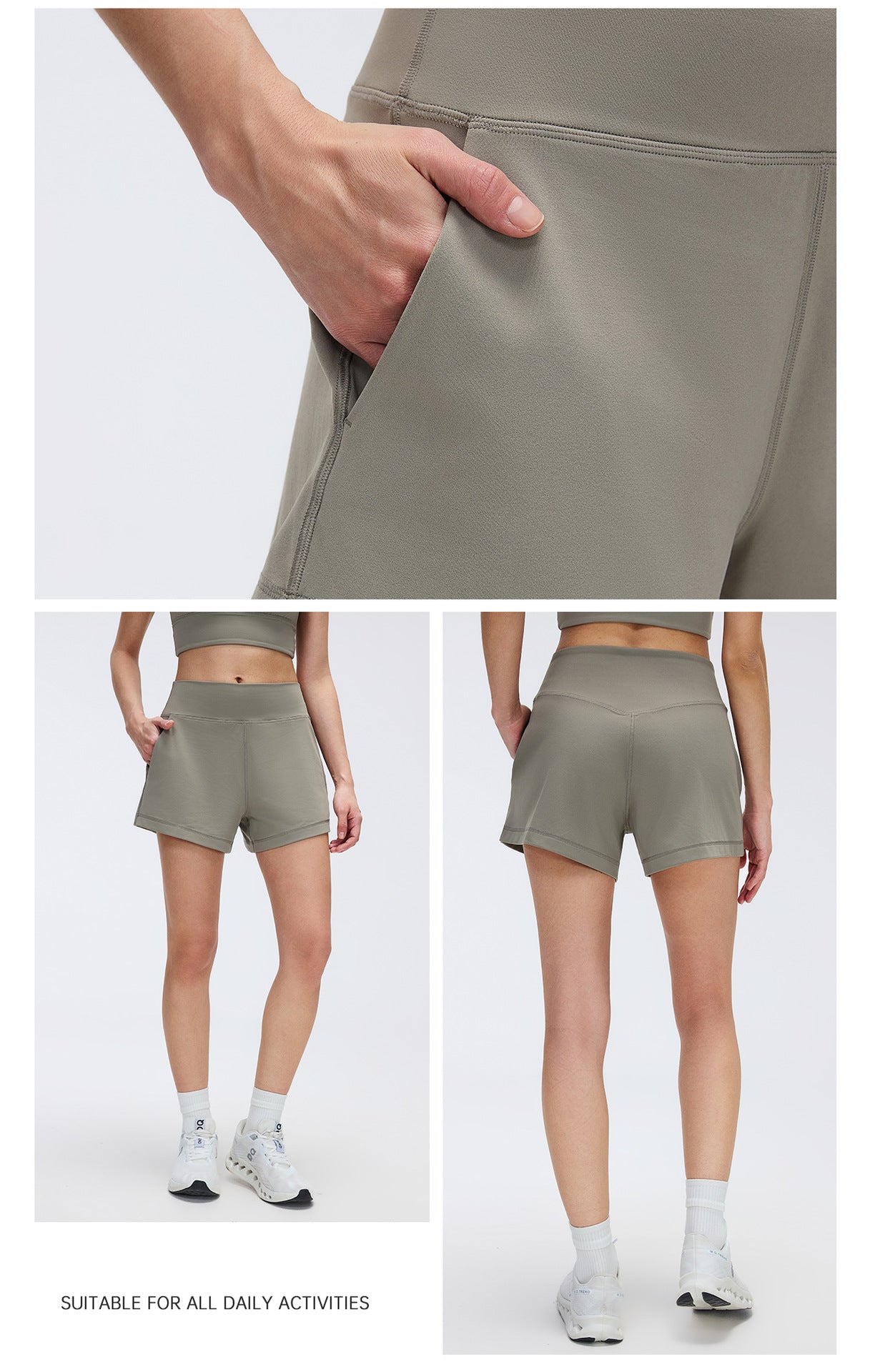 02/2026 Women's Summer High-Waisted Loose-Fit Sports and Casual Shorts for Running, Training, Fitness, and Yoga (D26076)