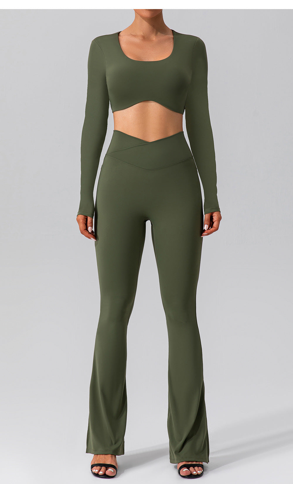 23.08 autumn sense long-sleeved yoga suit outerwear quick-drying tight-fitting sports running fitness yoga suit for women