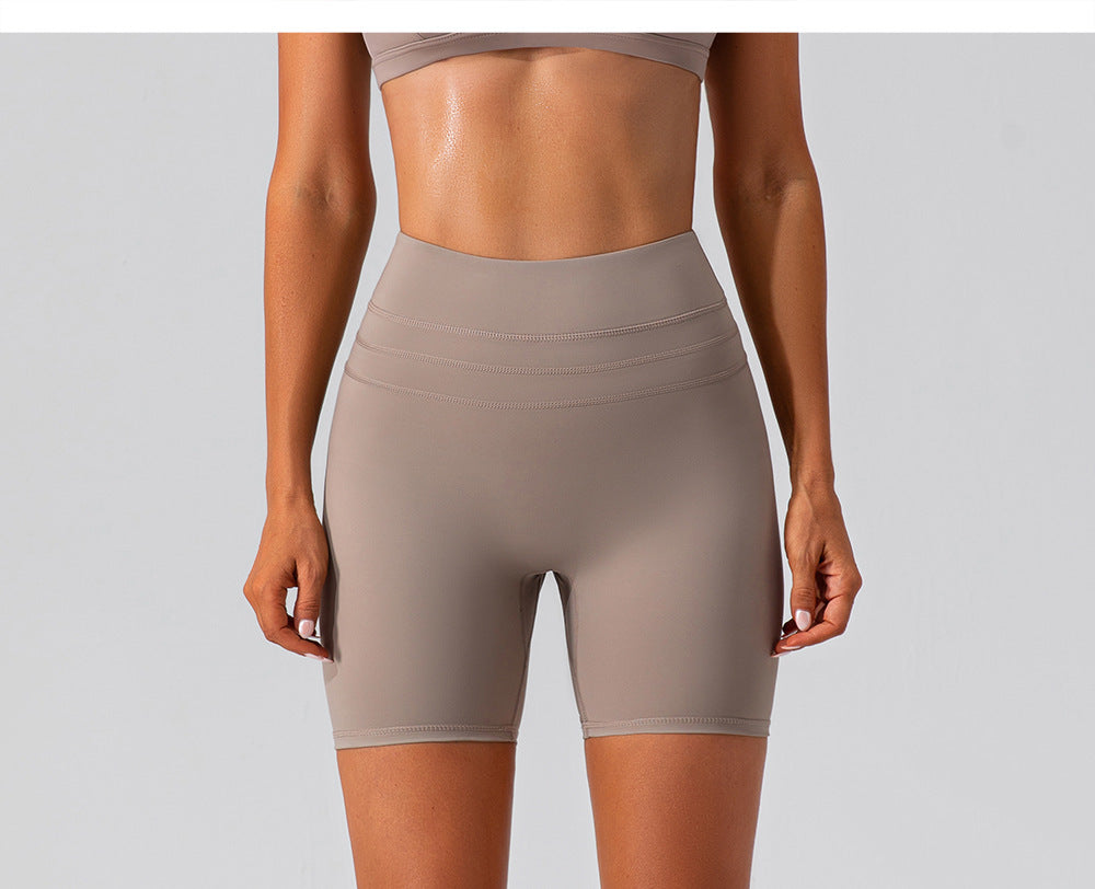 23.07 elastic yoga pants hip-lifting abdomen tight-fitting fitness pants outerwear running training sports pants women