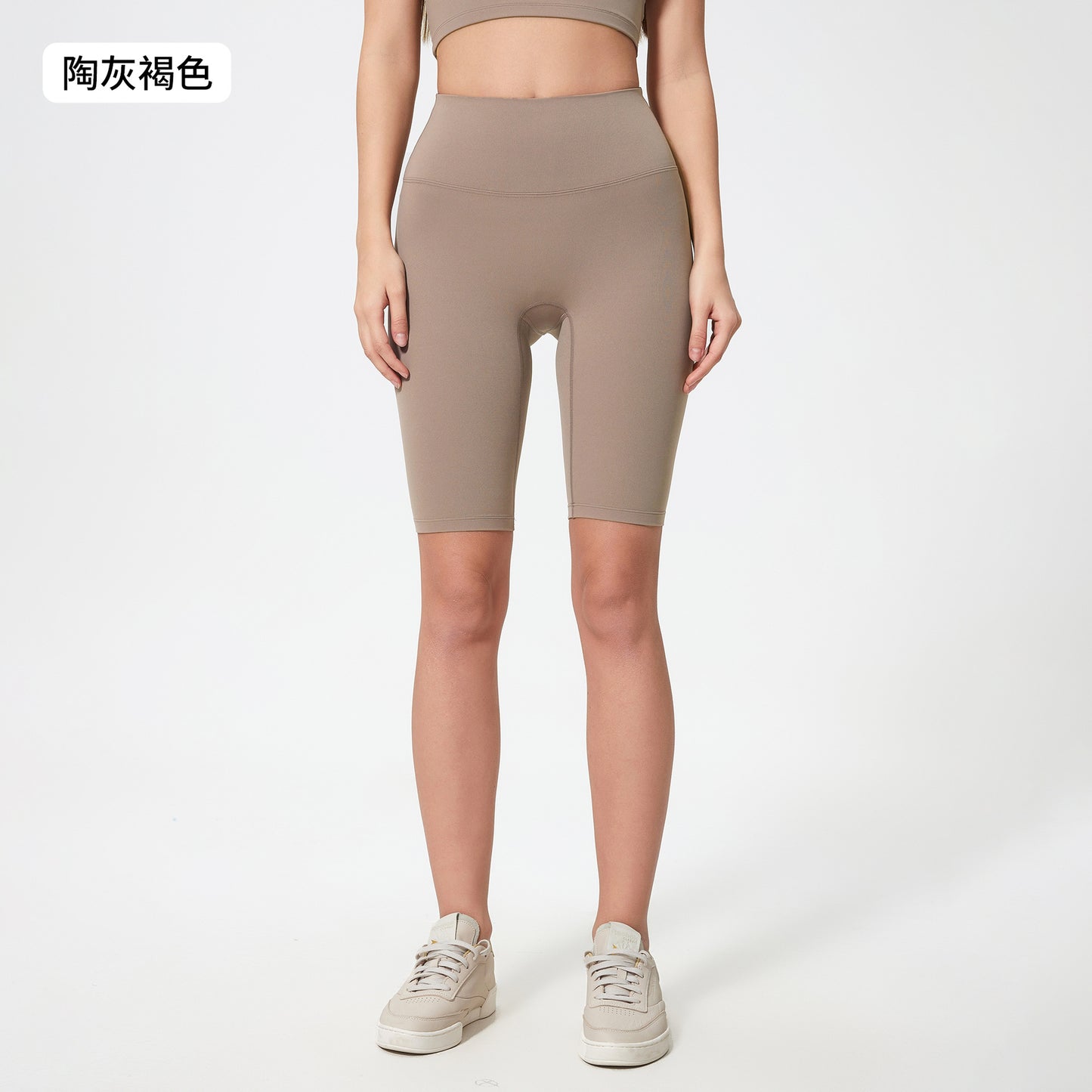 02/2025 Summer new nude high-waisted hip lift pocket yoga pants running fitness sports skinny quarter pants women DK184