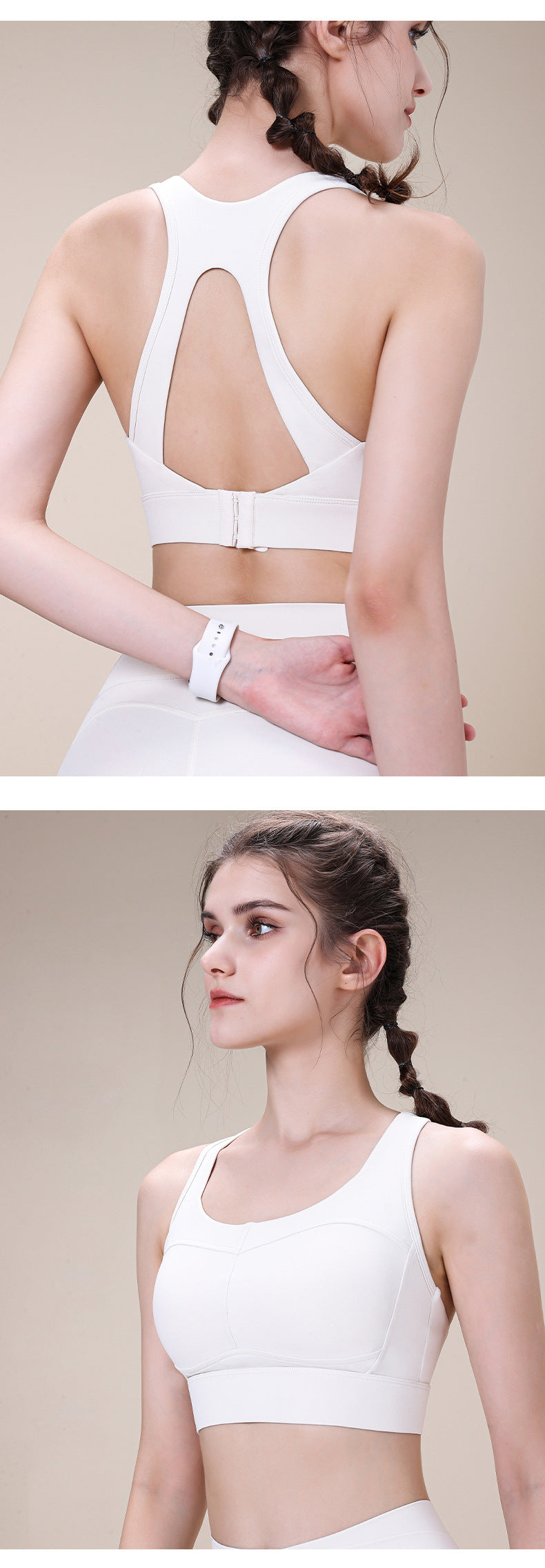 2023.08 New sports bra shockproof high-strength running fitness yoga underwear sports detachable sports beauty back bra