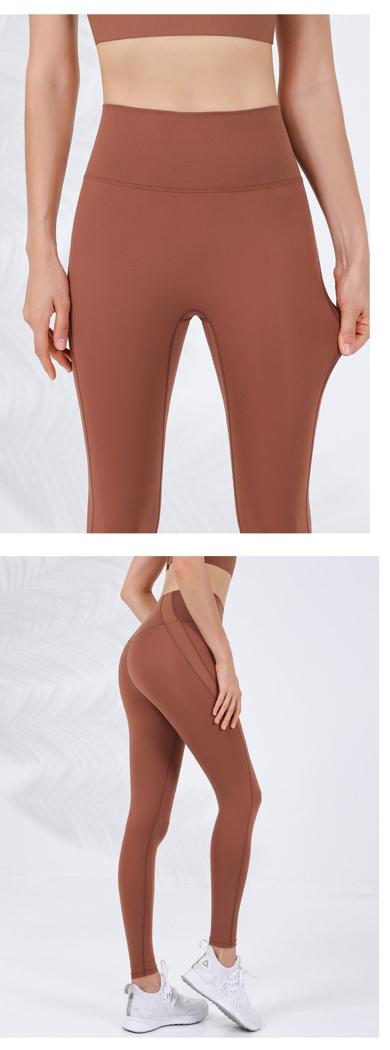 2023.09 ribbed New autumn and winter slim-waist threaded pressurized sports trousers for women, high-waisted, tight-fitting, tummy-tightening, butt-lifting, zero-embarrassment zone yoga pants