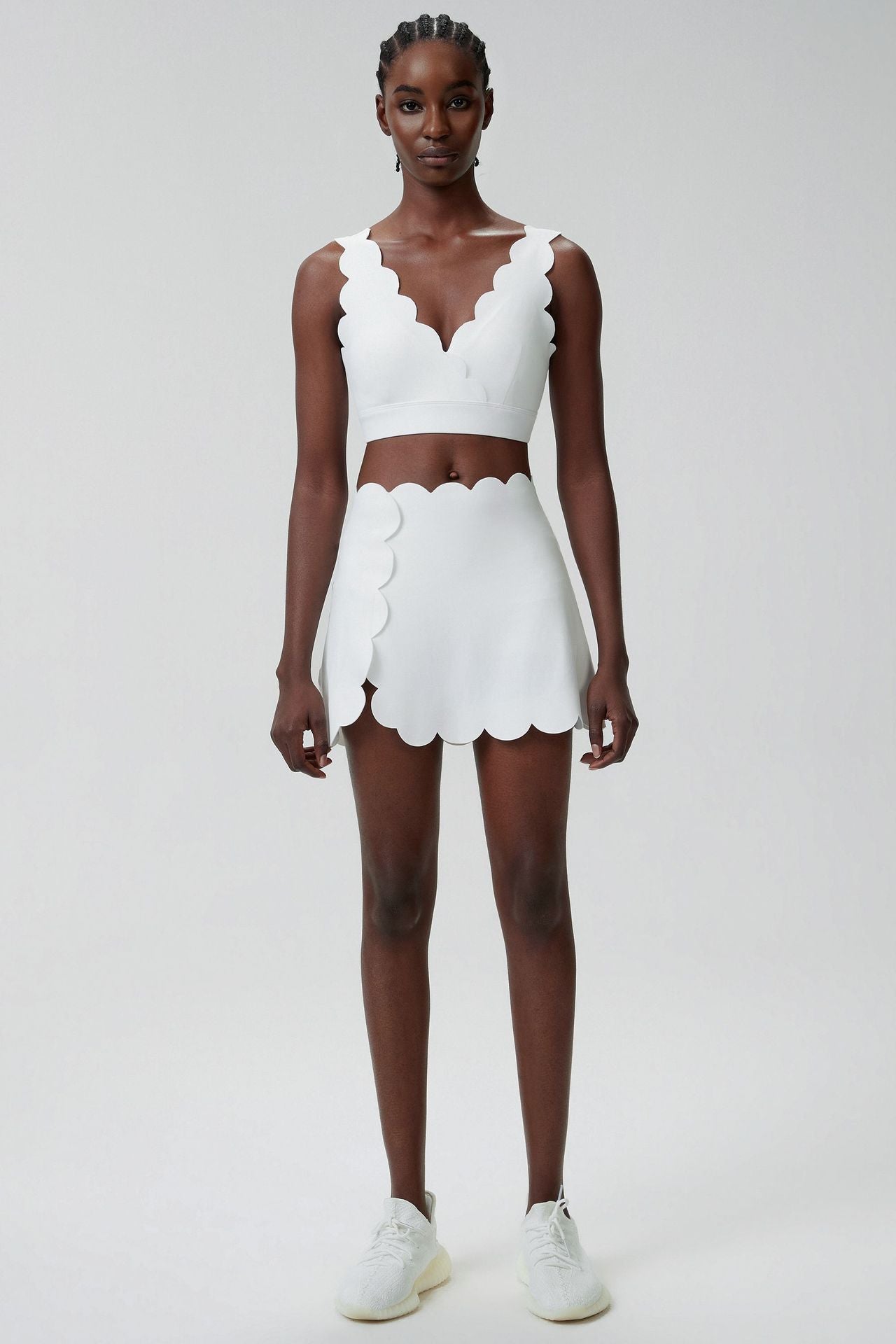 fouregg Summer Tennis Set Plus Size Breathable Badminton Gym Workout Set