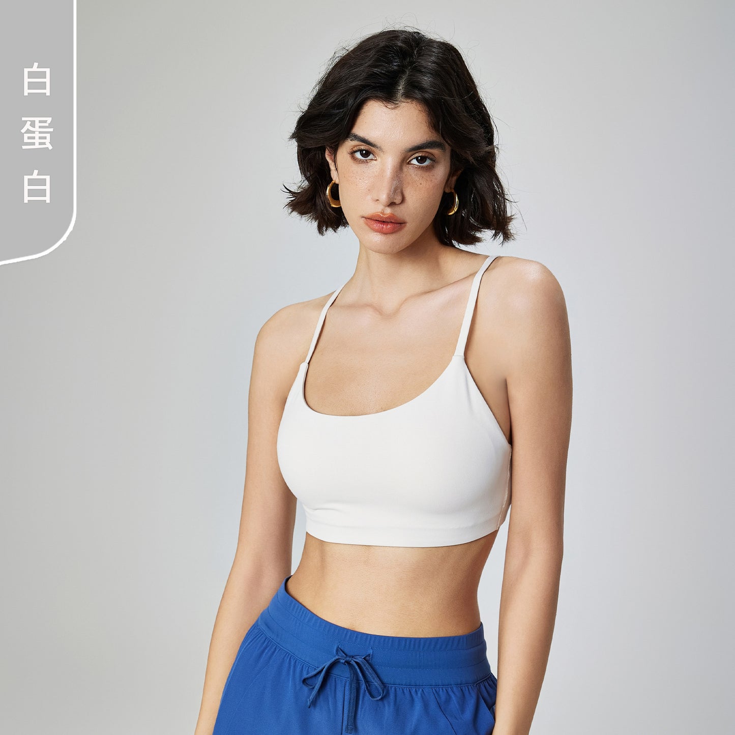 05/2024 Women's fitness running shock-absorbing fashion yoga vest with breast cushion strap wearing beautiful back sports underwear