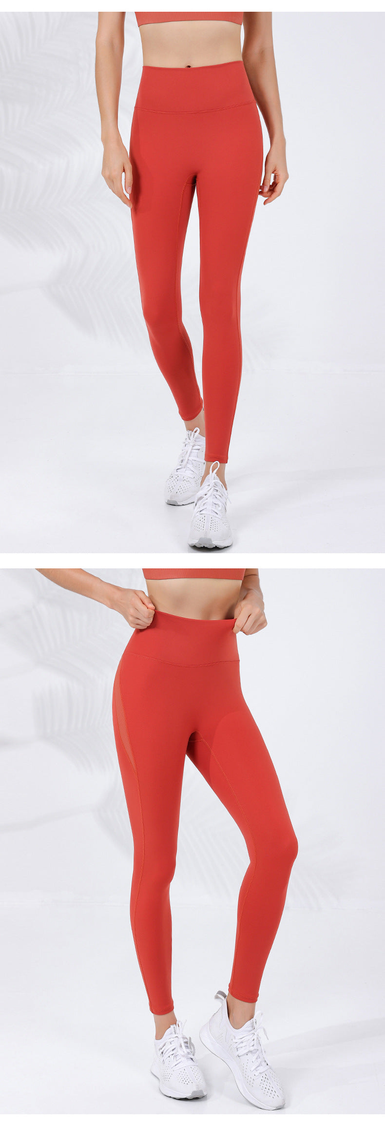 2023.09 ribbed New autumn and winter slim-waist threaded pressurized sports trousers for women, high-waisted, tight-fitting, tummy-tightening, butt-lifting, zero-embarrassment zone yoga pants