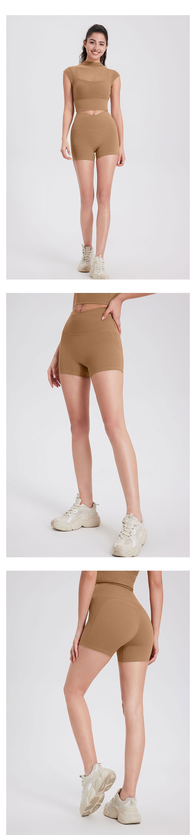 12/2025  fouregg Seamless One-Piece Yoga Shorts Wholesale High-Performance Shorts DK2659