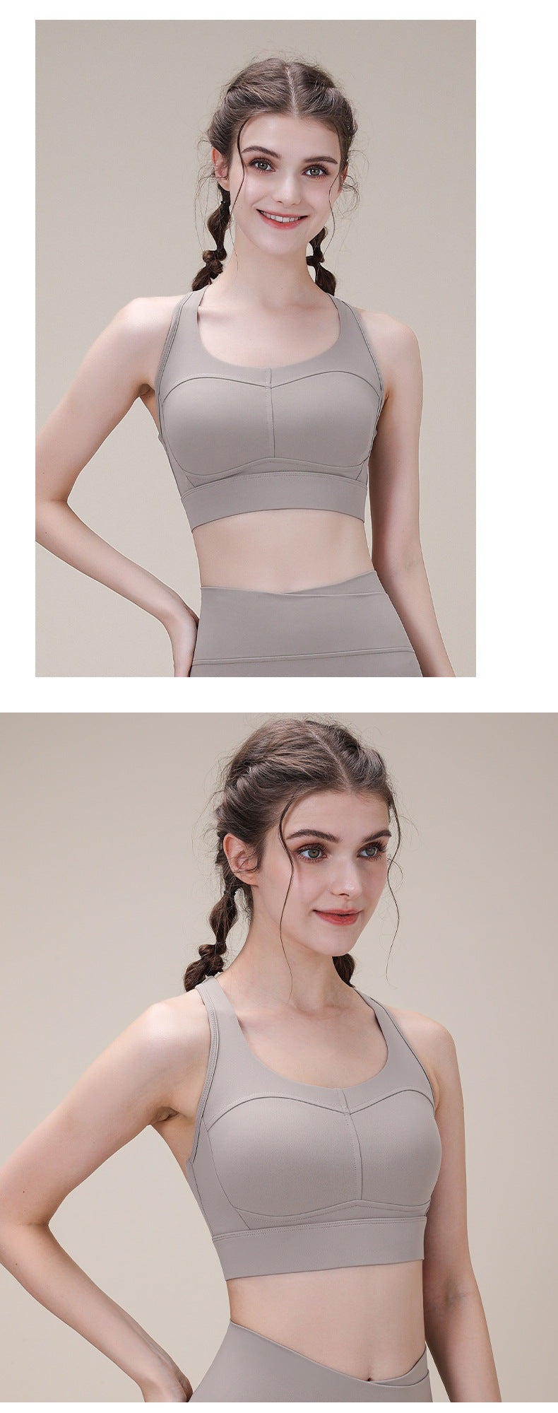 2023.08 New sports bra shockproof high-strength running fitness yoga underwear sports detachable sports beauty back bra