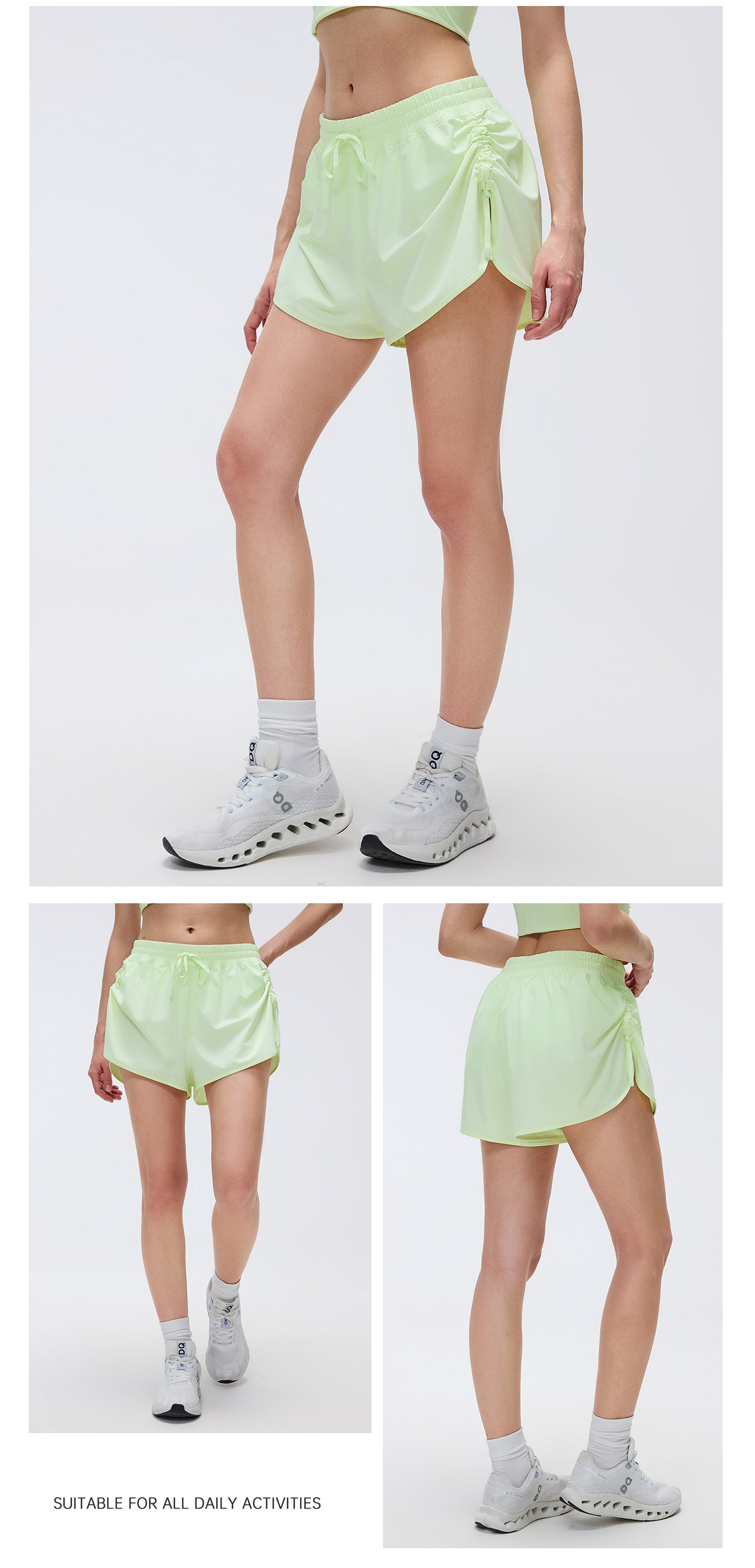 02/2026 Women's quick-drying training and fitness shorts, summer outdoor running shorts, loose and breathable sports yoga pants D26069