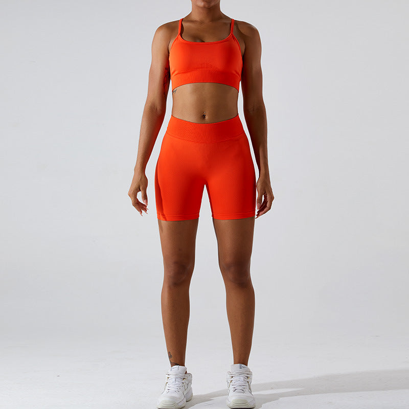 2023.09 Seamless sports BRA women's back tight yoga bra Outdoor running blazer fitness wear