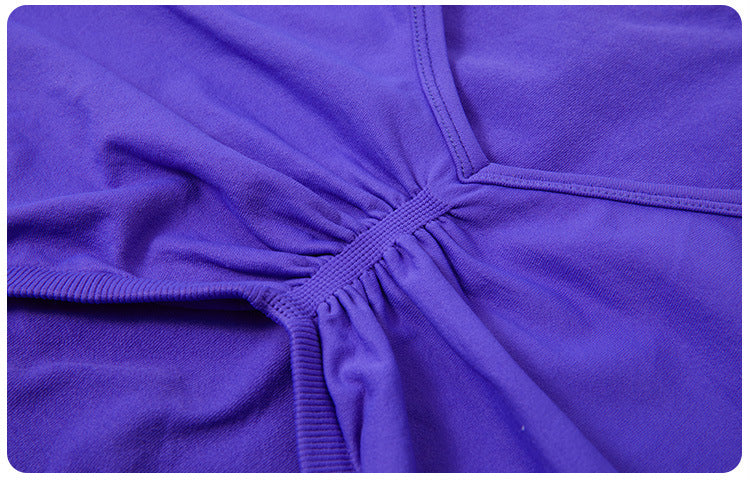 2023.09 Yoga clothes long sleeve set women feel folded yoga top cross belly peach pants fitness clothes